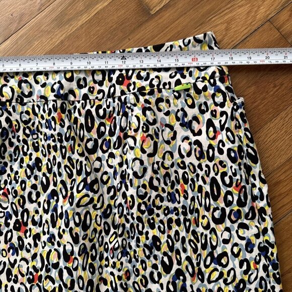 Swing Control Skirt Skort Multicolor Animal Print Pullover Golf Tennis Size 18 - Picture 8 of 8